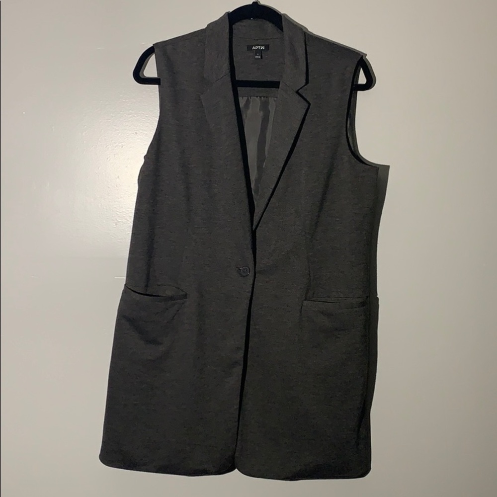 Long duster vest